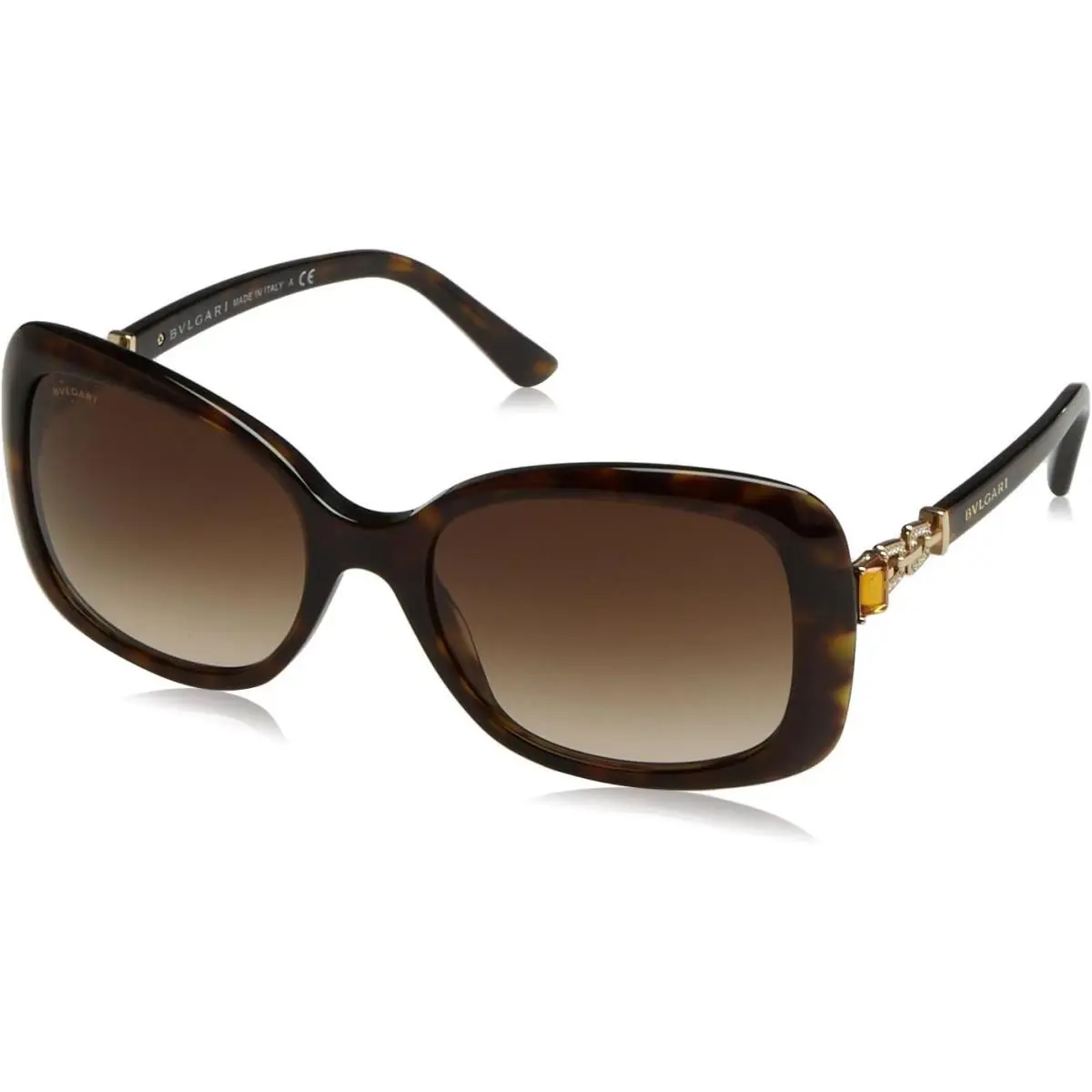 Bvlgari Sunglasses BV8144B 50413 57mm Havana / Brown Gradient Lens