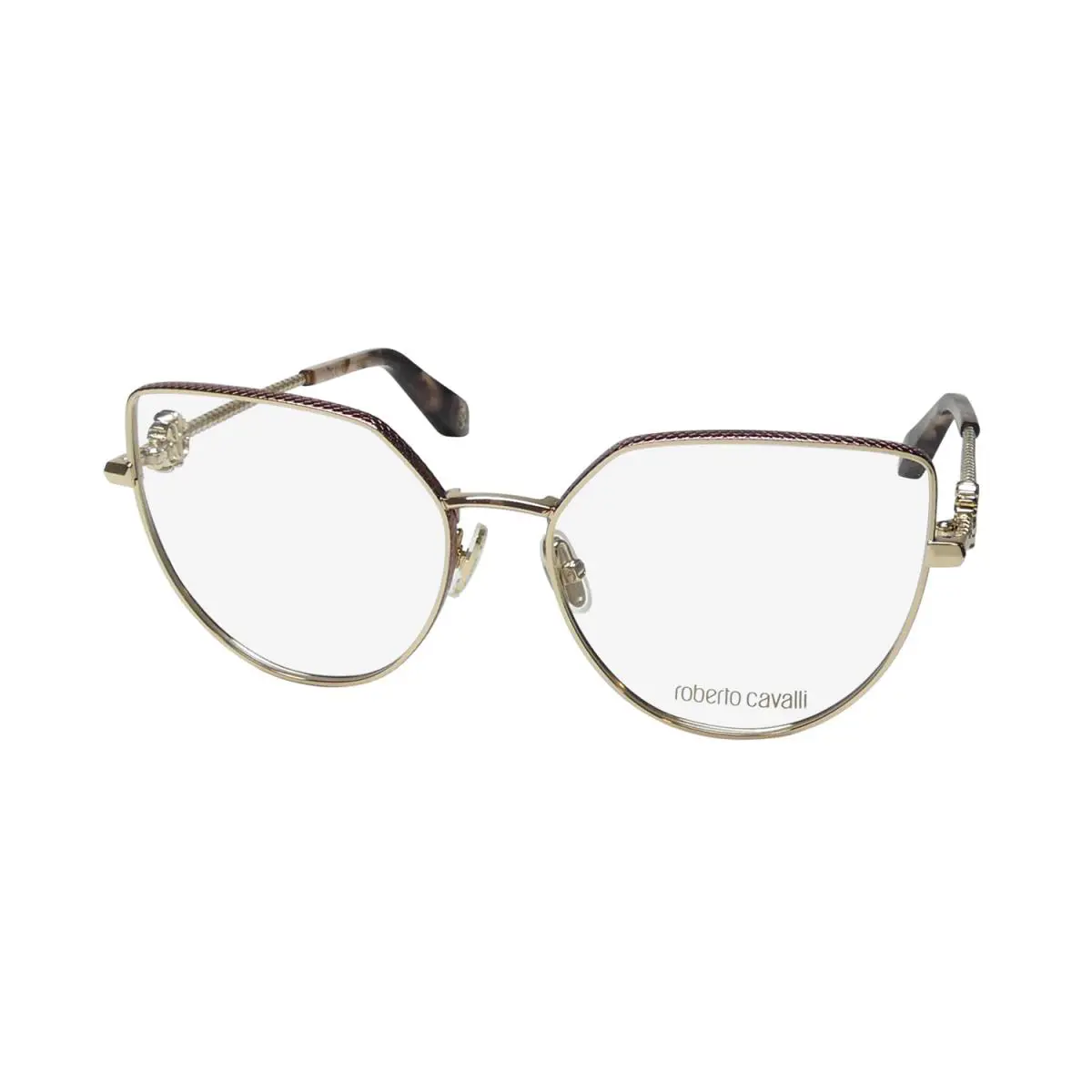 Roberto Cavalli VRC048 Eyeglass Frame/glasses Cateye Oversized Classic Shape Hot