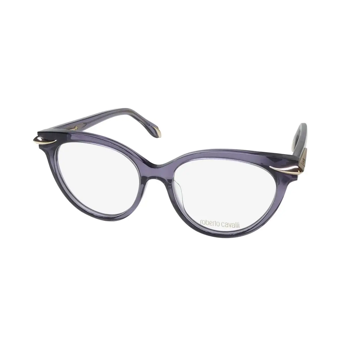 VRC018 Cat Eye Eyeglass Frame/glasses Exclusive Collection Rare Transparent Violet by Roberto Cavalli