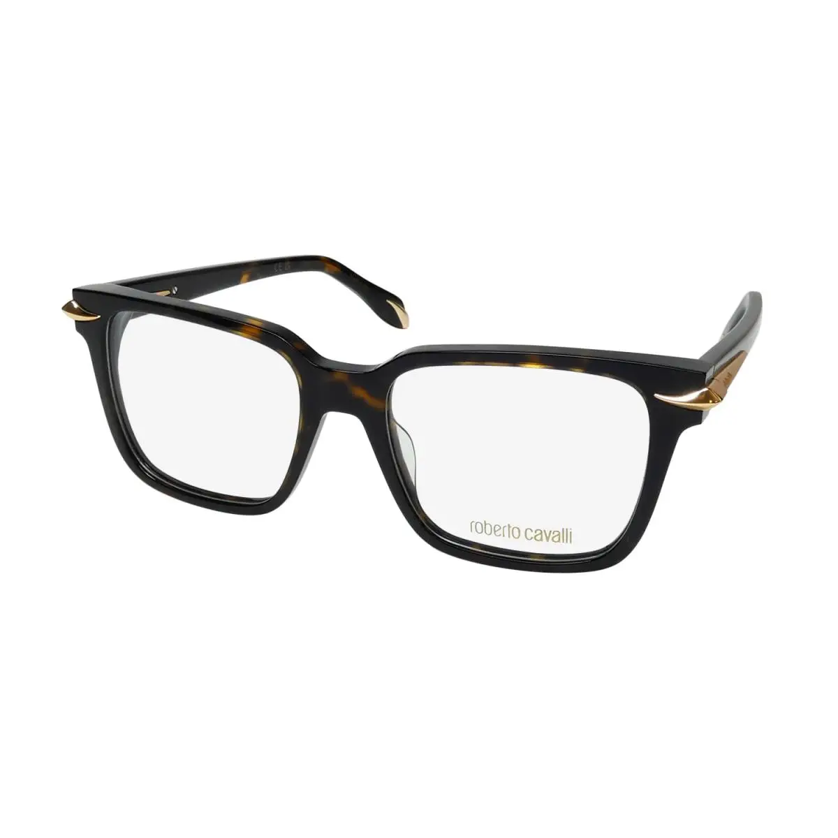 VRC019 Eyeglass Frame/glasses Rectangular Lenses Rare Dark Havana by Roberto Cavalli