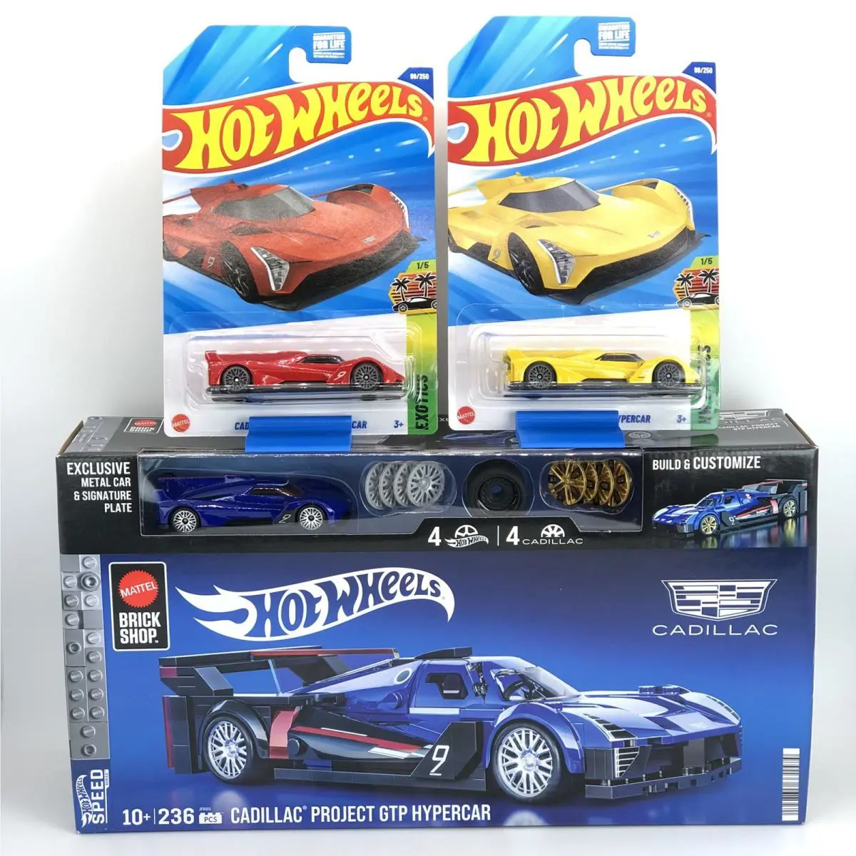 Hot Wheels Brick Shop Cadillac Project Gtp Hypercar 2 Color Variants Diecast