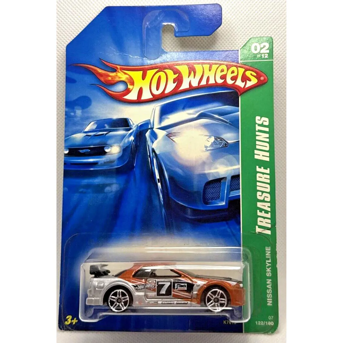 2007 Hot Wheels Nissan Skyline Treasure Hunt 2 OF 12 Card 122/180 K7613