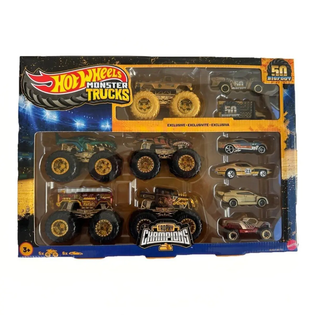 Hot Wheels Monster Trucks Bigfoot Exclusive Trophy Champions Collection Vehicles