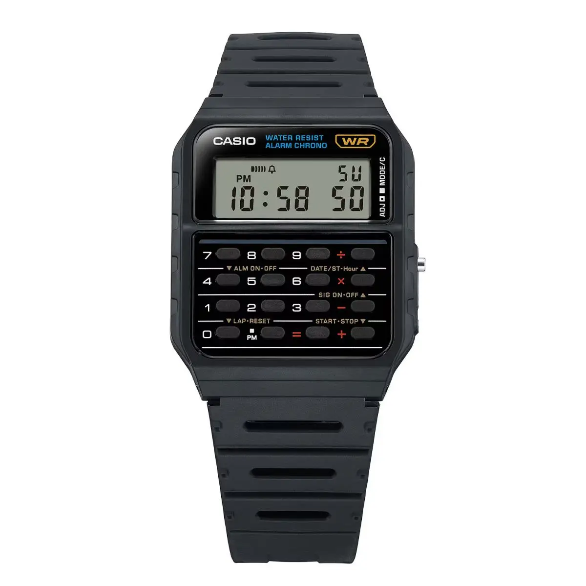 Casio Men`s Classic Digital Calculator Black Quartz Watch - CA-53W-1ZDR