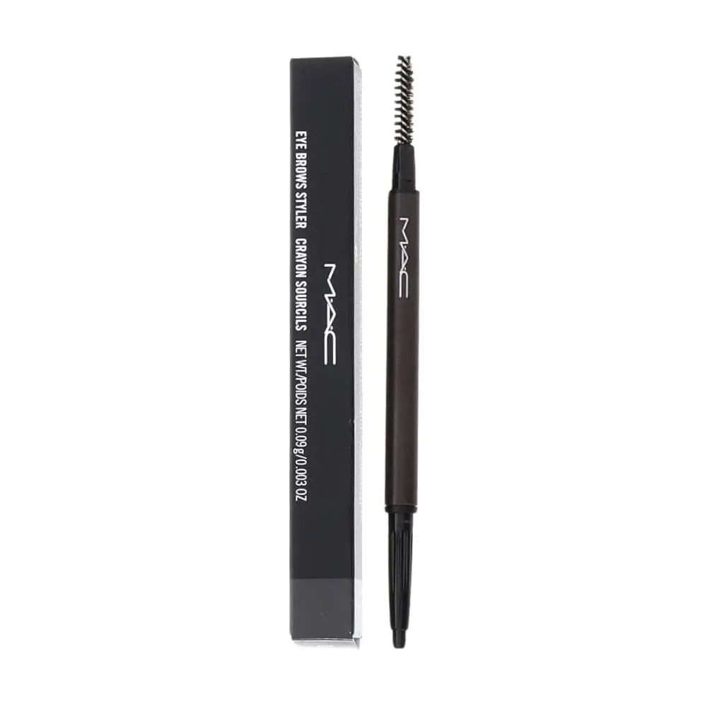 Mac Cosmetics Self Sharpening Eyebrow Pencil Stud Deep Black Brown Waterproof Smudge Resistant