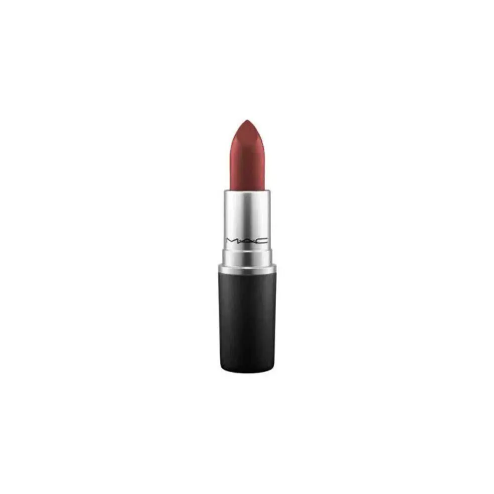 Mac Sin Lipstick Deep Dark Blue Red Matte Finish Burgundy 1 Count