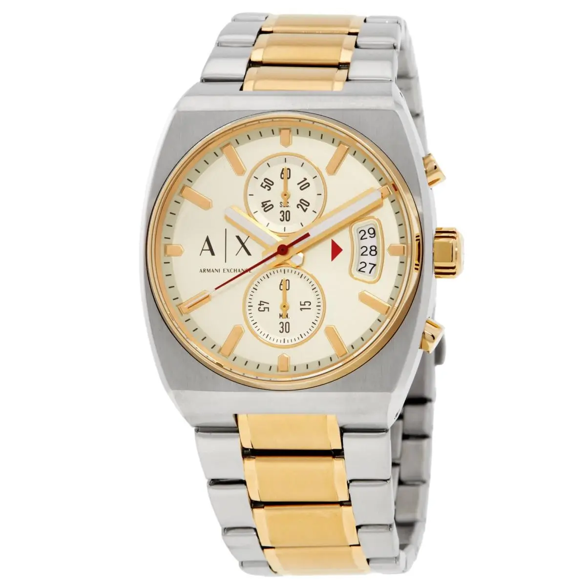 Armani Exchange Oliver Chronograph Quartz White Dial Men`s Watch AX2821