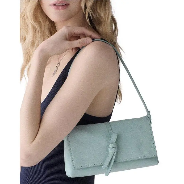 Loop Grain Leather Suede Small Shoulder Bag English Sea by Kate Spade