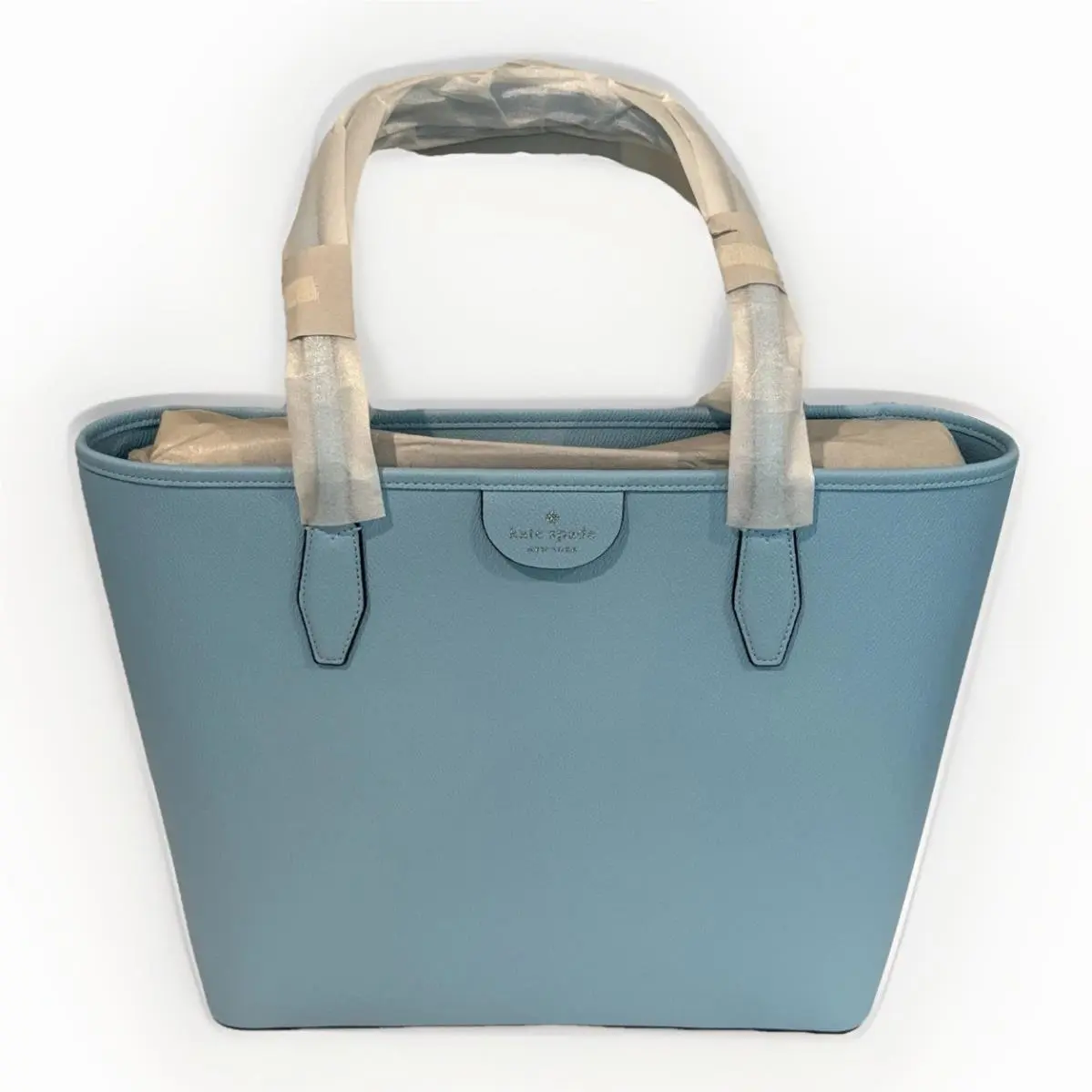 Kate Spade New York Lori Tote Handbag Double Handle Textured Fountain Blue New