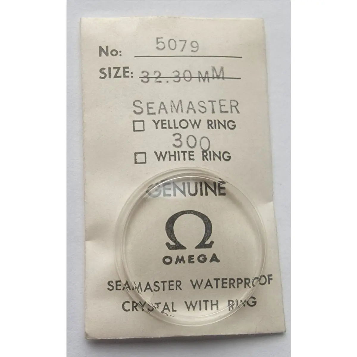 Nos  Seamaster 300 Flange Crystal Diameter 32.3MM by Omega