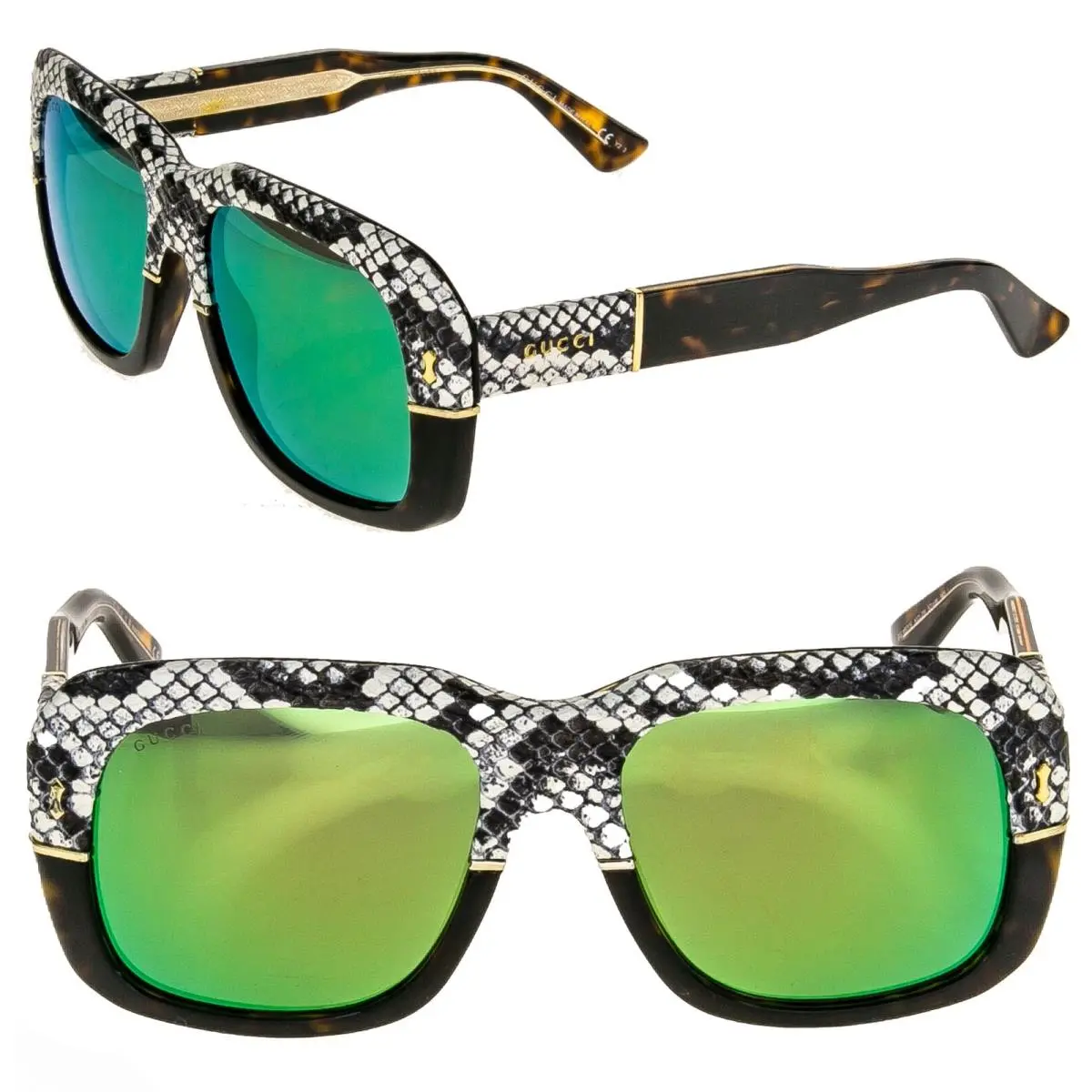 Gucci Women Sunglasses Black Grey Round GG1157S 001