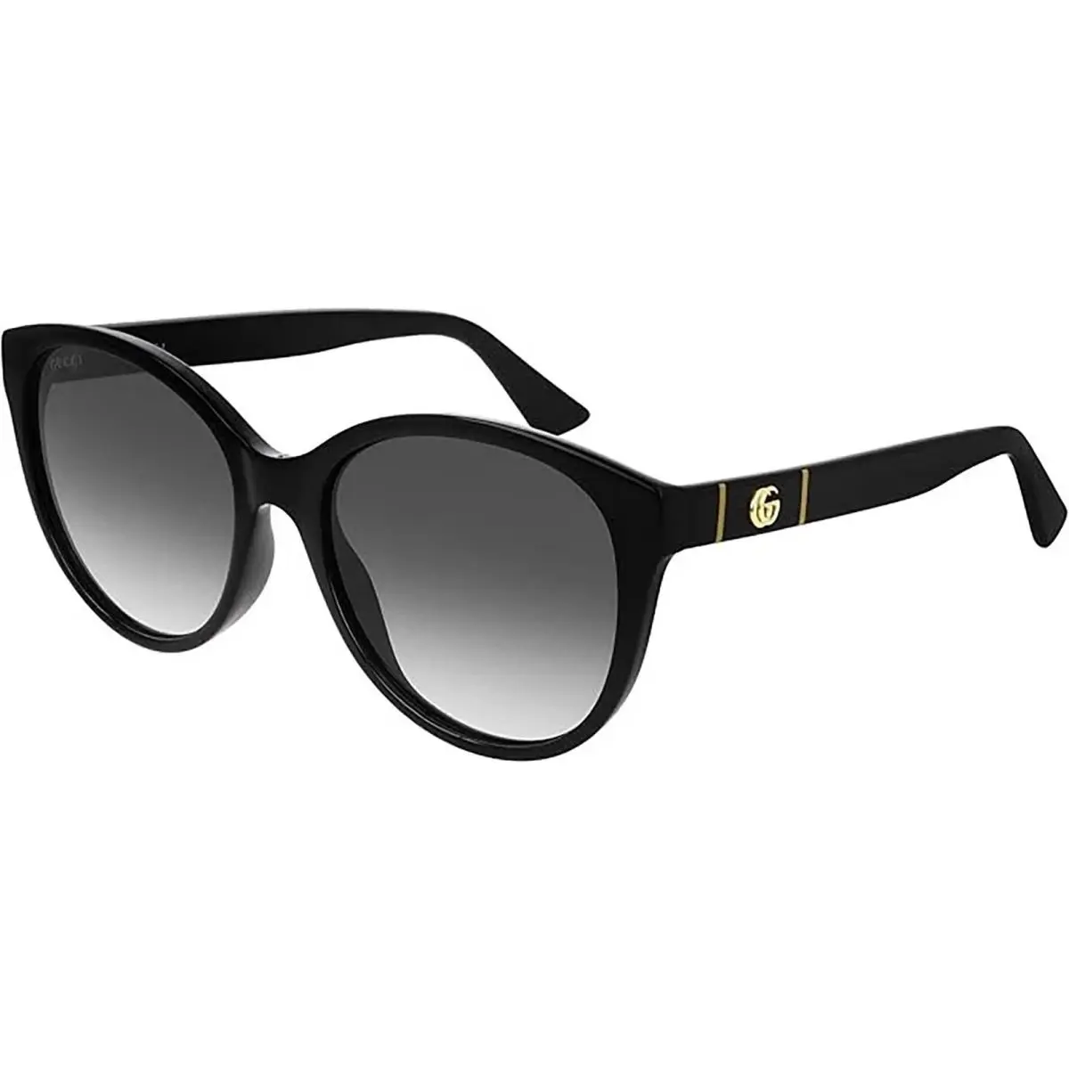 Sunglasses GG0631S 001 Women`s Black/grey Gradient Lenses Cat Eye 56mm by Gucci