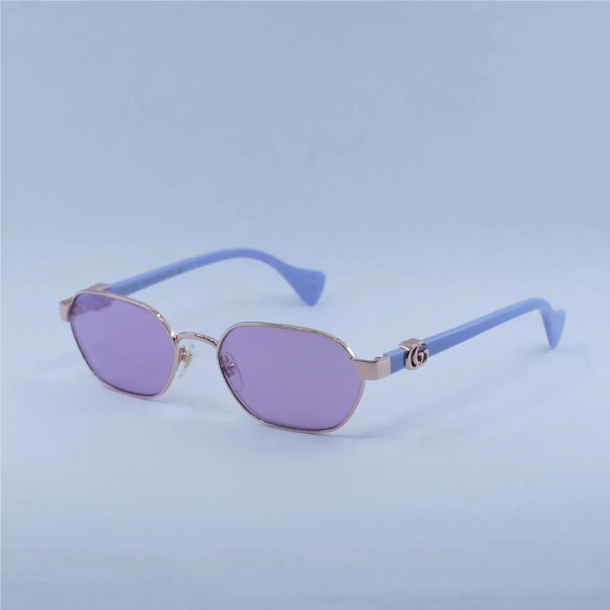 GG1593S 004 Rose Gold/lilac with Flash Electric 56-18-140 Sunglasses by Gucci