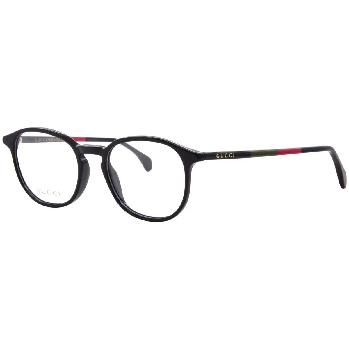 Gucci GG0551O 001 Eyeglasses Men`s Black Full Rim Oval Shape 50mm