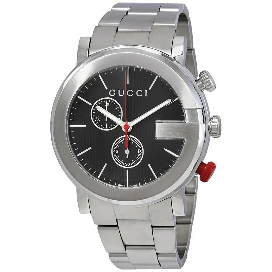 Gucci YA101361 Men`s G-chrono Silver Tone Stainless St. 101M Series Watch 790