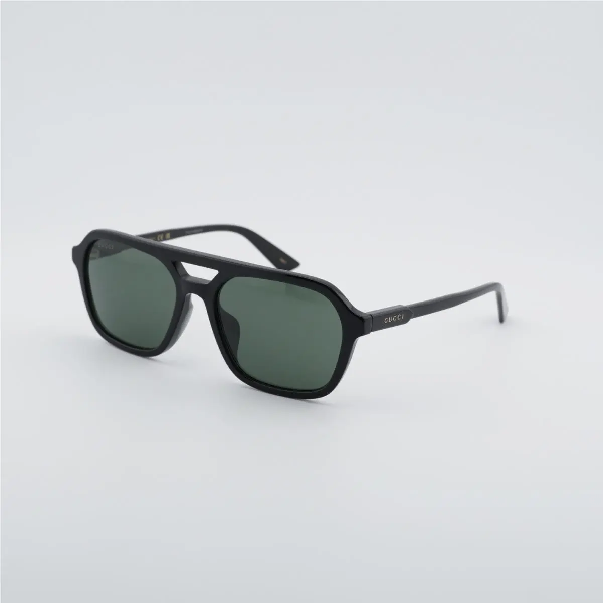 GG1823SA 001 Shiny Black/grey 57-18-145 Sunglasses by Gucci