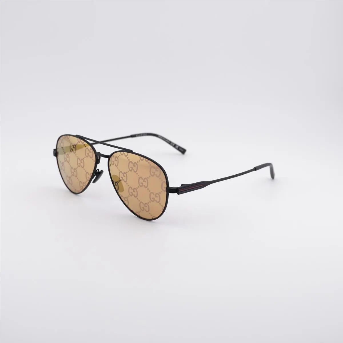 Gucci GG1874S 005 Black/orange Mirror with GG Pattern 57-14-145 Sunglasses