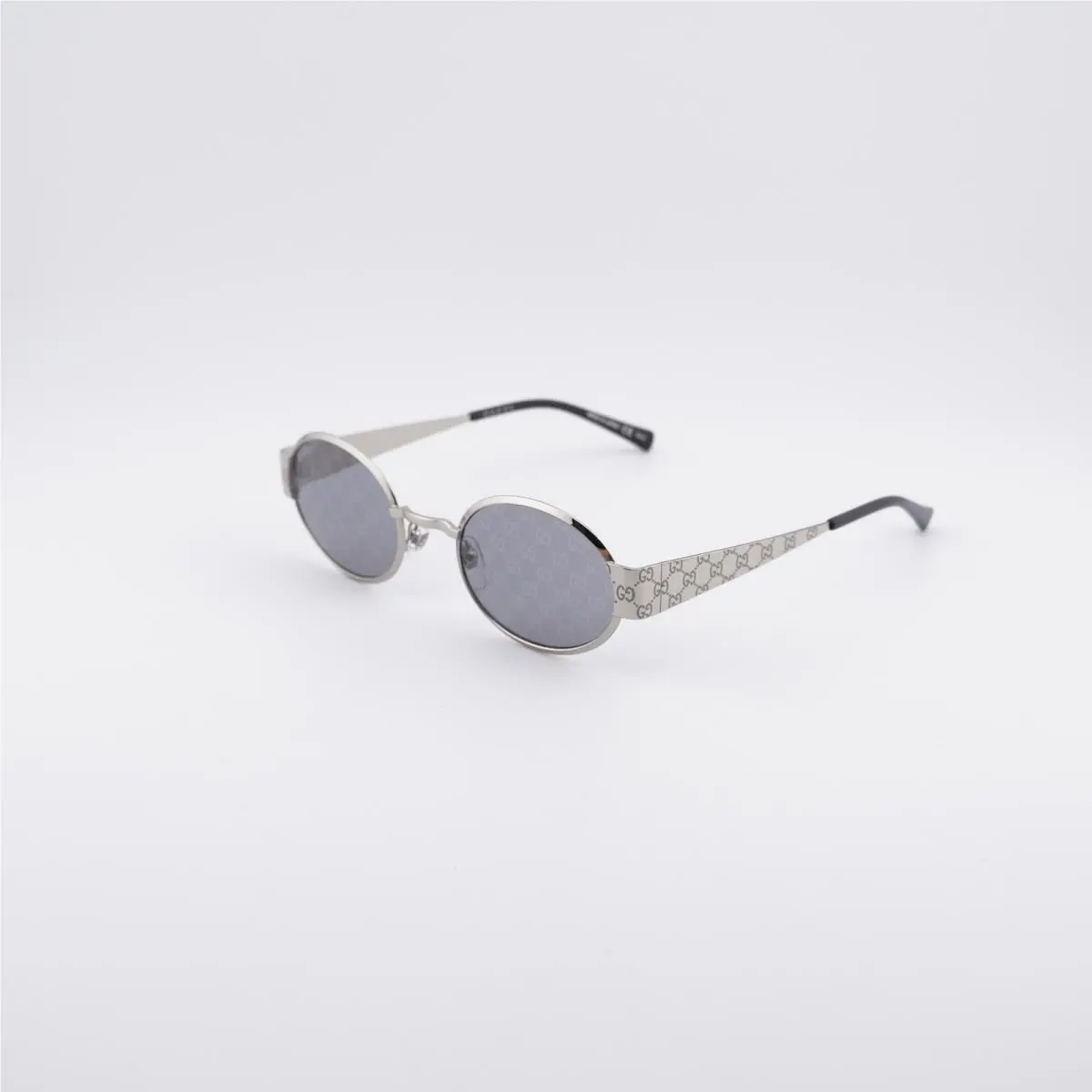 Gucci GG1854S 002 Shiny Silver with GG Pathern/grey with GG Pattern Mirror