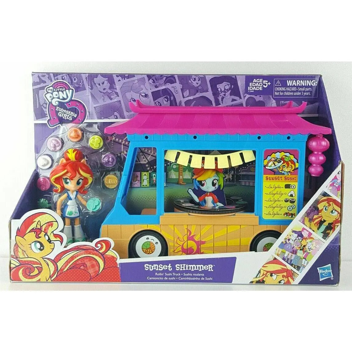 Hasbro My Little Pony Equestria Girls Sunset Shimmer Sushi Truck 2016