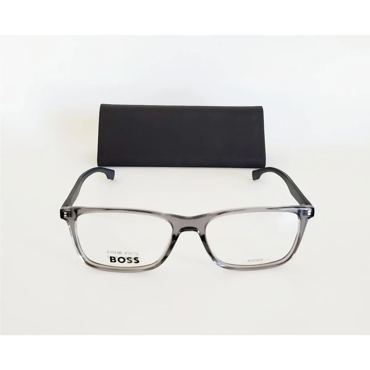 Hugo Boss 1581 KB7 Eyeglasses Gray Rectangular Frame 55-17-145