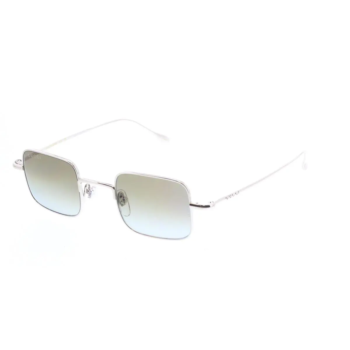 Gucci GG1813S-003 Silver Square Unisex Sunglasses - Silver, Frame: Silver, Lens: Brown