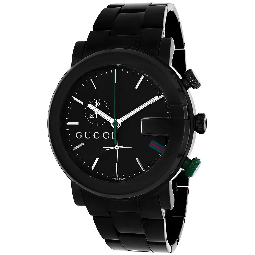 Gucci Men`s 101 Series Black Dial Watch - YA101331