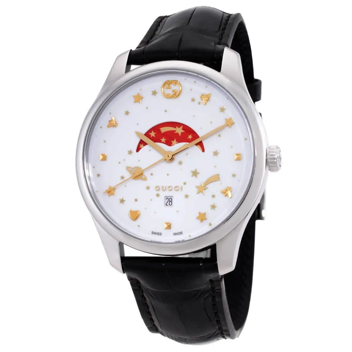 Gucci G-timeless Large Quartz White Dial Men`s Watch YA126325