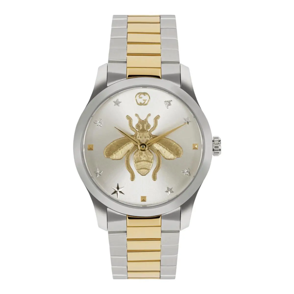 Womens Two Tone 38mm Bracelet Fashion Watch by Gucci