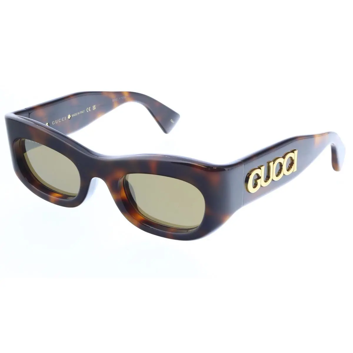 Gucci GG1809S-003 Havana Round Ladies Sunglasses - Havana, Frame: Havana, Lens: Brown