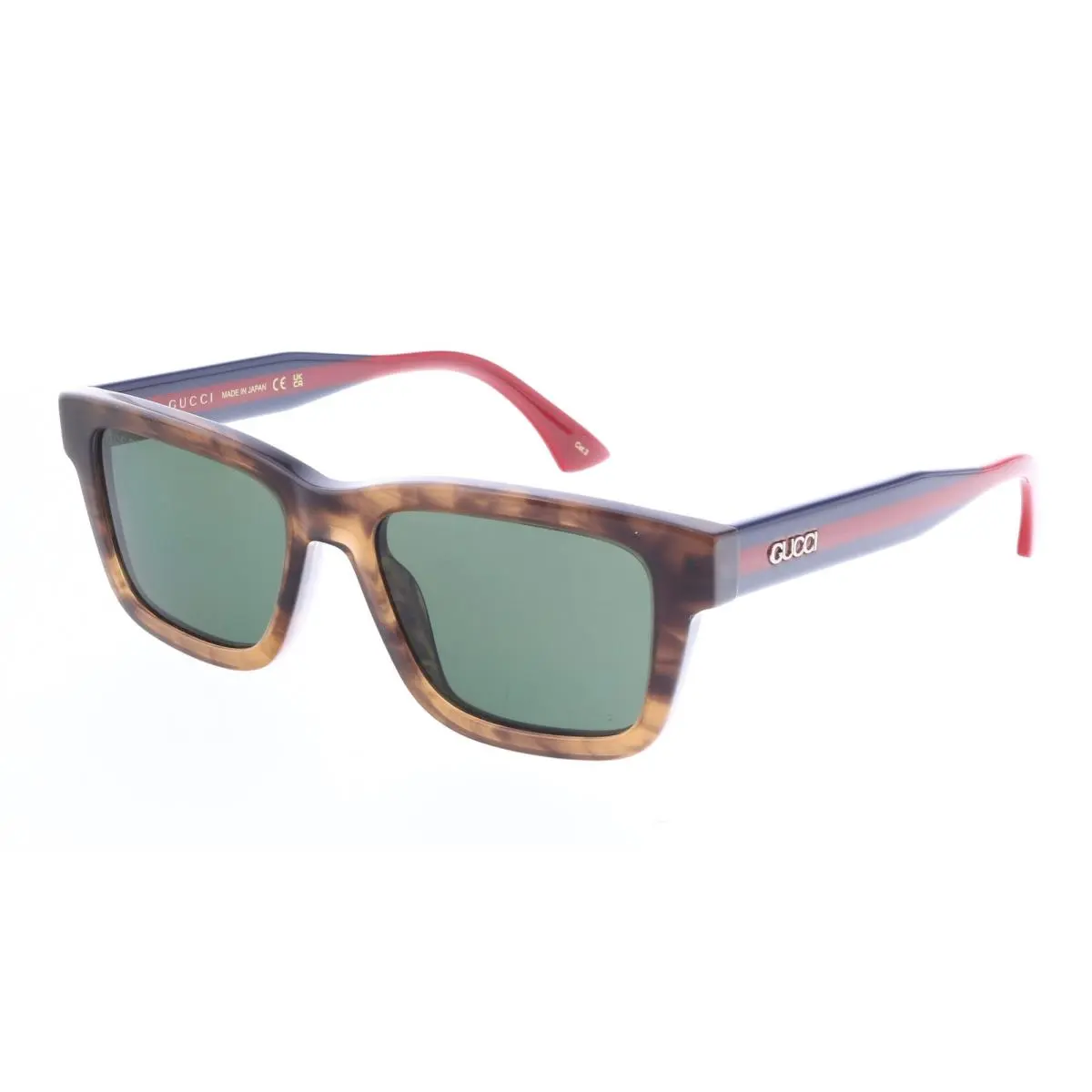 Gucci GG1869S-003 Havana Blue Red Square Mens Sunglasses