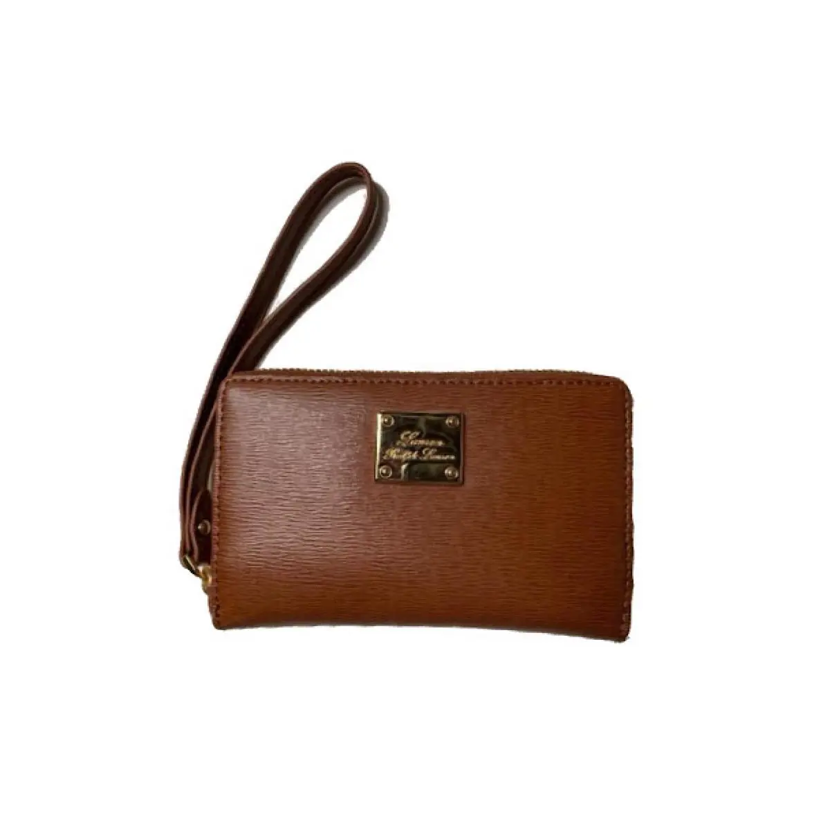 Lauren Ralph Lauren Woman`s Leather Zip-around Tech Wristlet Wallet