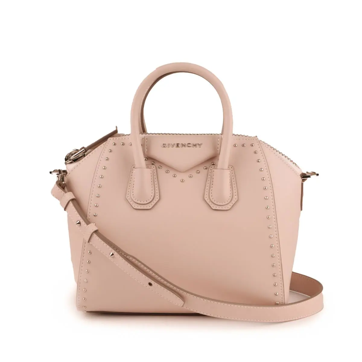 Limited Edition Givenchy Antigona Mini Studded Pink Shoulder Tote Bag