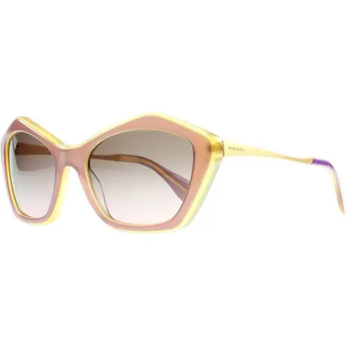 Miu Miu Sunglasses MU02OS MA95P1 57mm Antique Gold Violet / Violet Gradient Lens