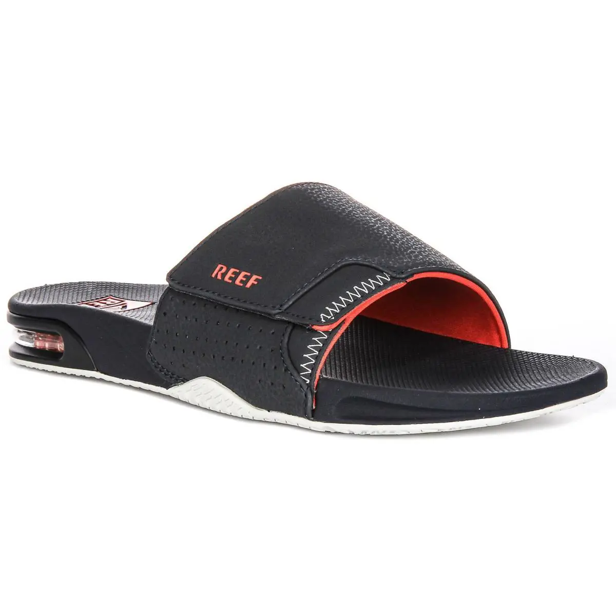 Fanning Slide Single Adjustable Strap 3D Logo Mens Sandal In Navy US 8 - 13 by Reef