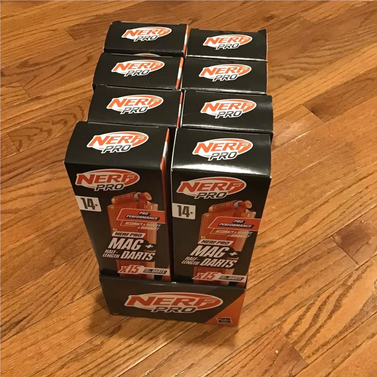 Nerf Pro Mag Plus Half-length Torrent Sender Refill 15 Darts with Mag Pack of 8