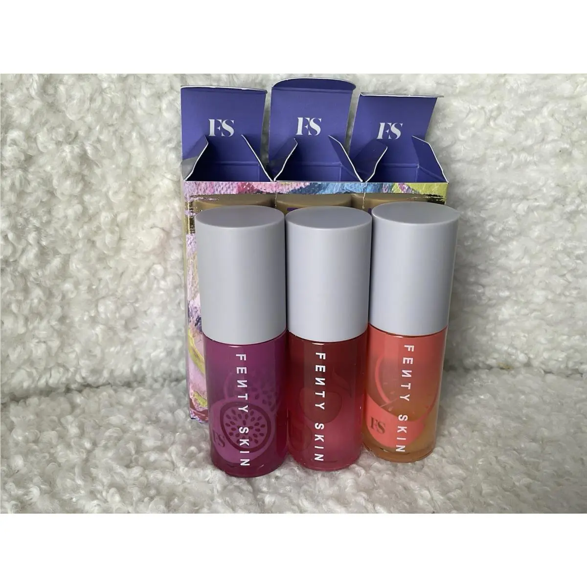 Fenty Skin Fruit Quench`rz Lip Treatz Hydrating + Strengthening Lip Oil Trio by Fenty Beauty