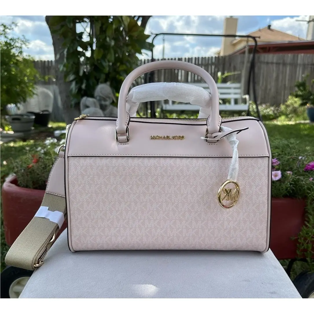 Michael Kors Duffle Travel Satchel Bag Medium Handbag Crossbody Shoulder Purse