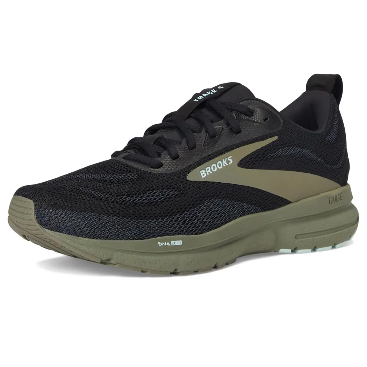Brooks shoes - Black/Ebony/Dusty Olive 5