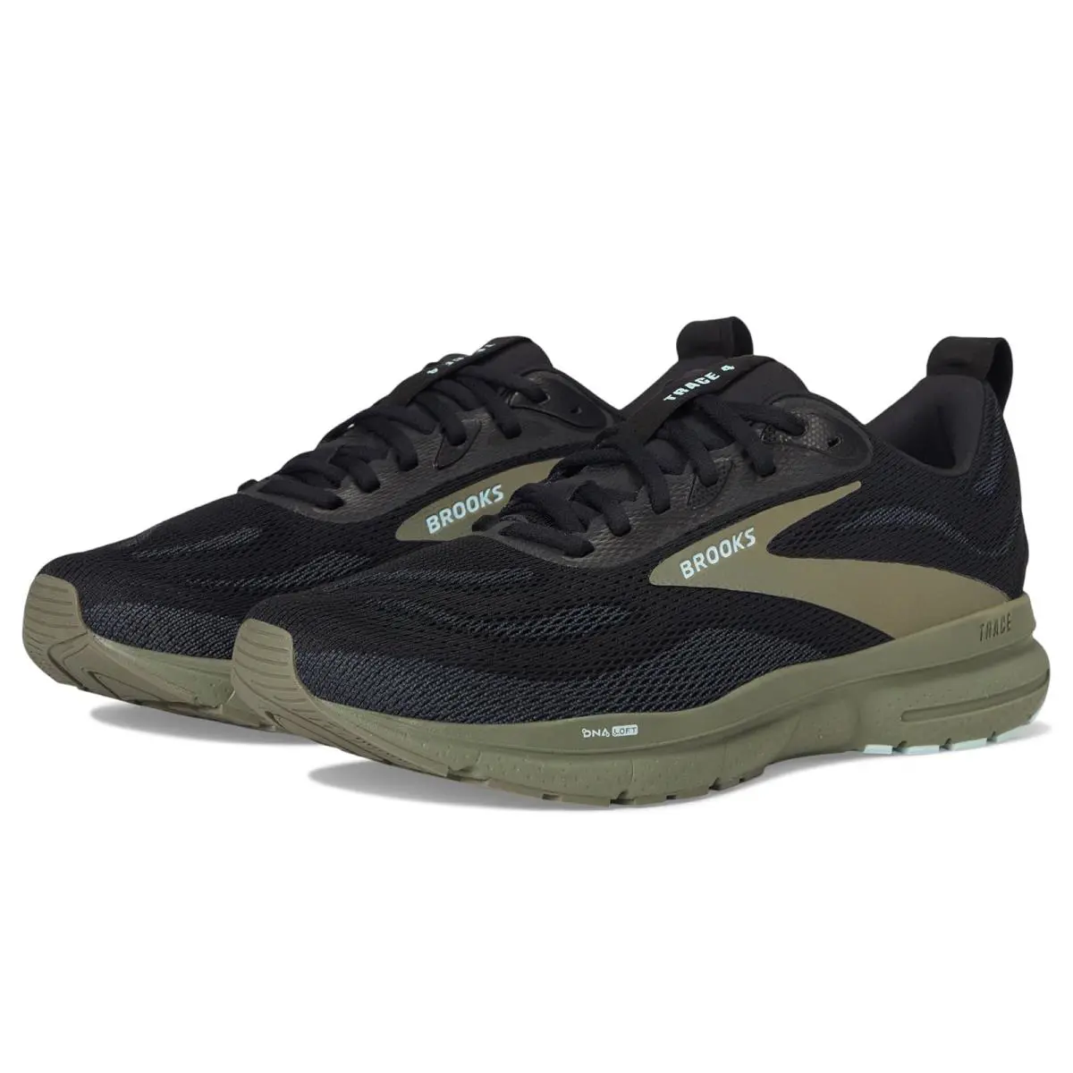 Brooks shoes - Black/Ebony/Dusty Olive 6