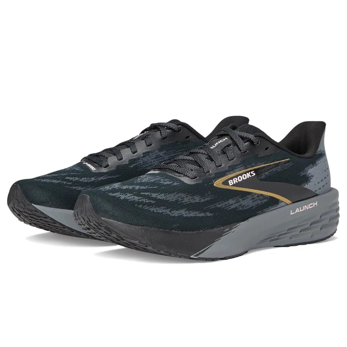 Man`s Sneakers Athletic Shoes Brooks Launch 11 - Oyster/Primer Gray/Blue