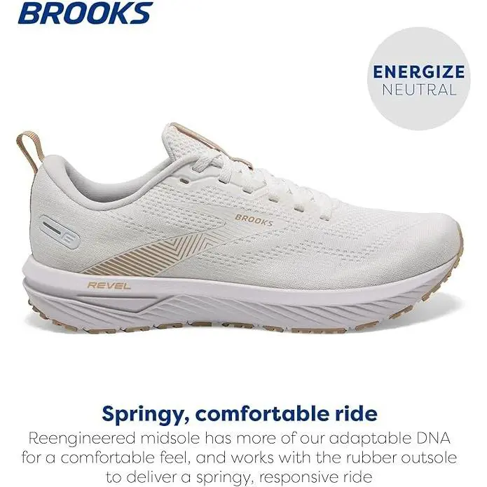 Brooks shoes - Brooks Revel 6 - Revel - White (UPC: 195394384420) 4