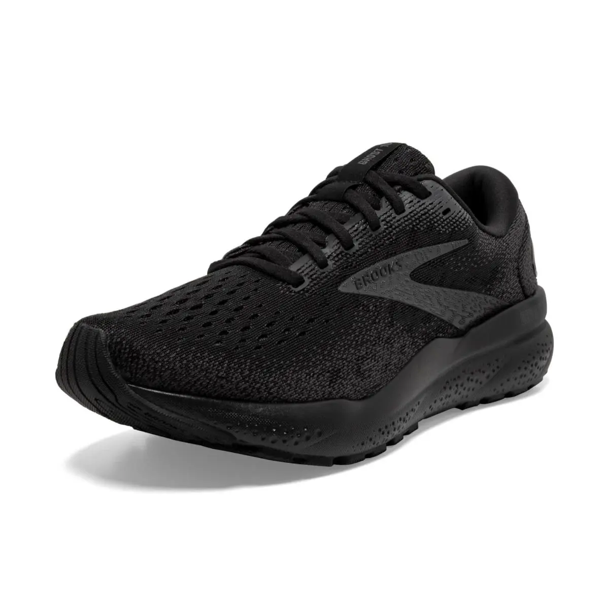 Brooks Men s Ghost 16 Neutral Running Shoe - Black/black/ebony - 9.5 Medium - Black/Black/Ebony