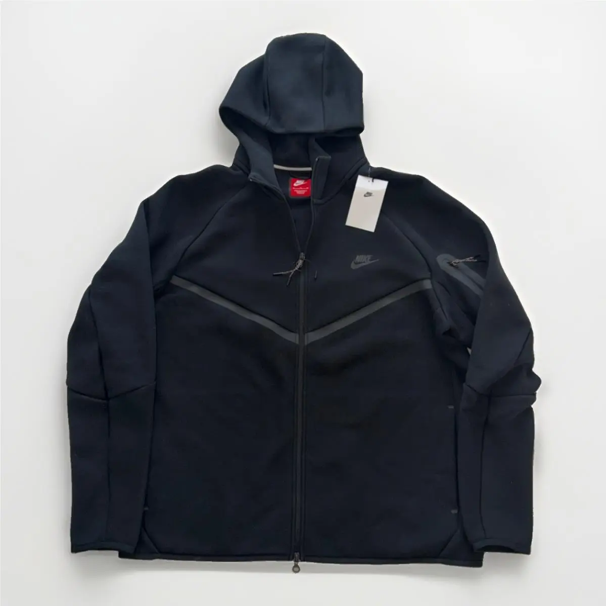 Tech Men`s Fleece Windrunner Full-zip Jacket HV0949-010 Black Size XL by Nike
