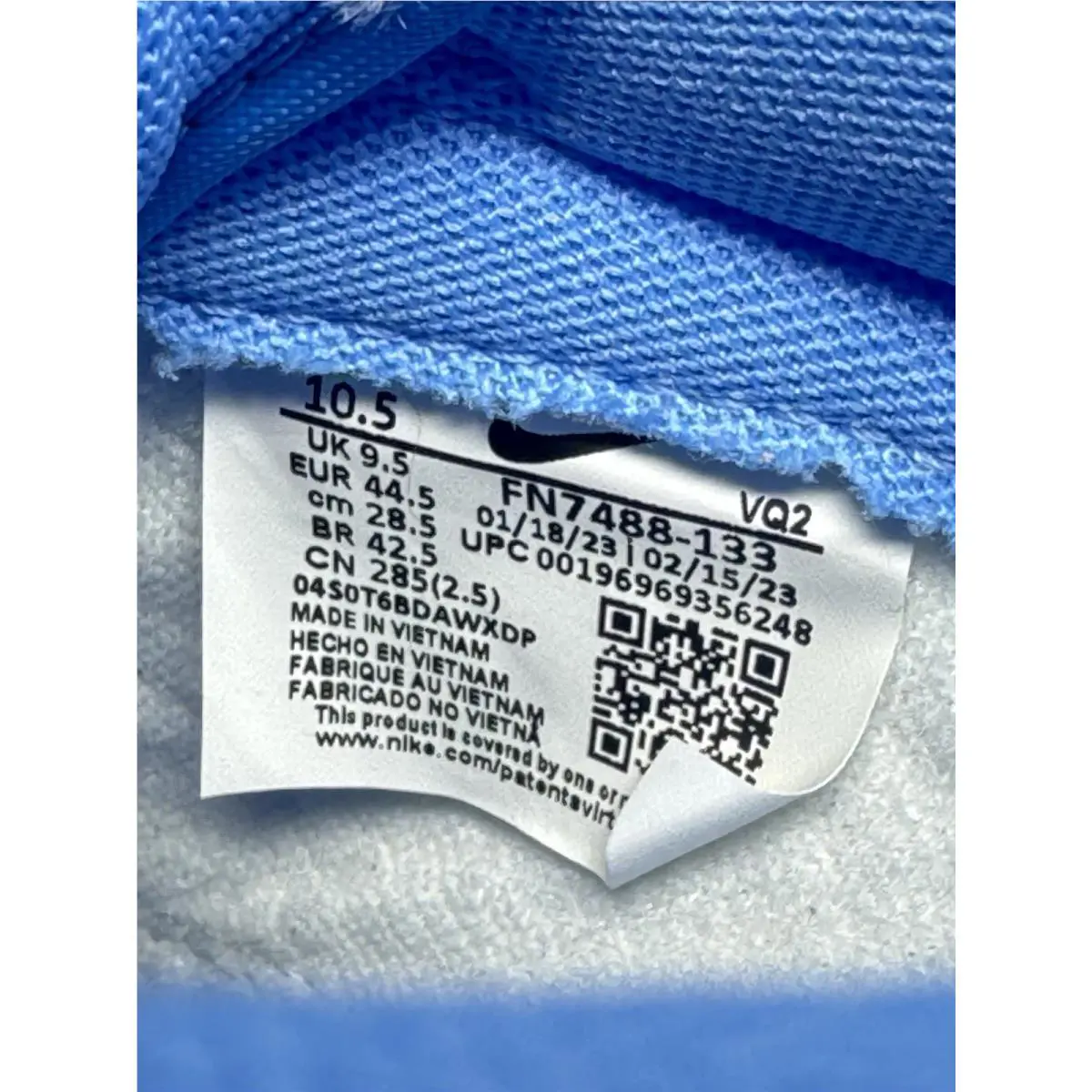 Nike shoes - Nike Dunk - Dunk - FN7488-133 - Gray, Manufacturer: Sail/University Blue 3