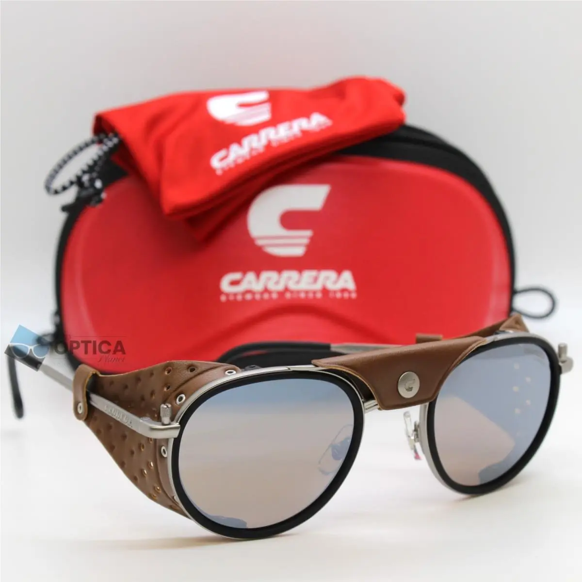 Carrera C Sport 05/S Sunglasses Metal Double Bridge / Silver Mirror 52mm
