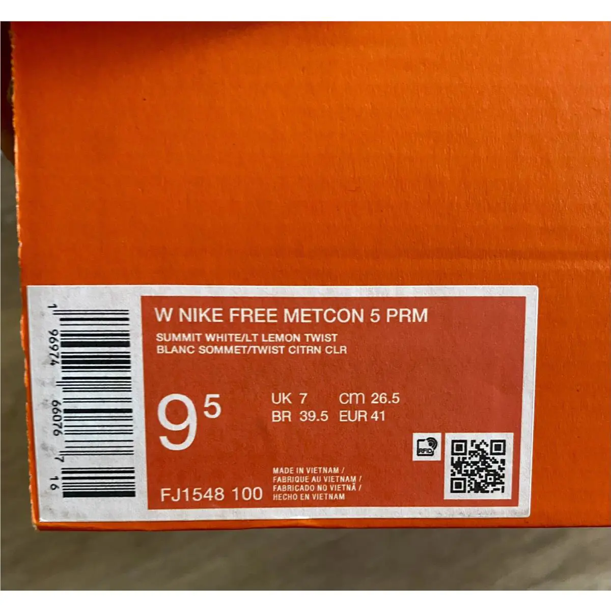 Nike shoes - Nike Free Metcon 5 - Free Metcon - FJ1546-100 - Summit White/Light Lemon Twist (UPC: 196974660767) 10