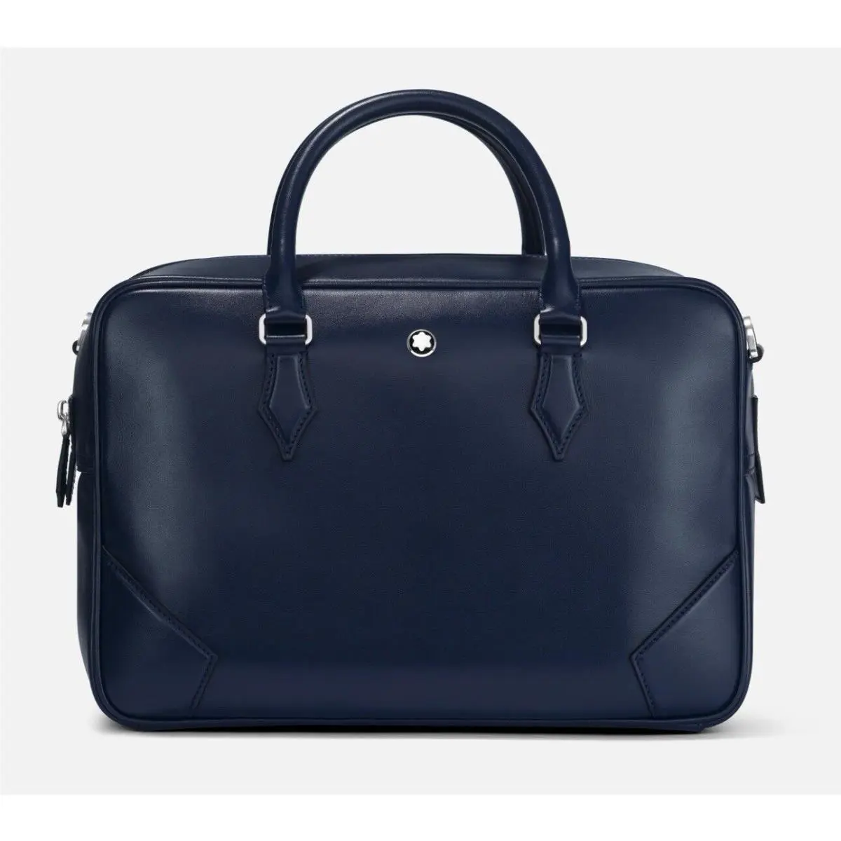 Montblanc Meisterstück Ink Blue Leather Medium Duffle 131689 Retail 895
