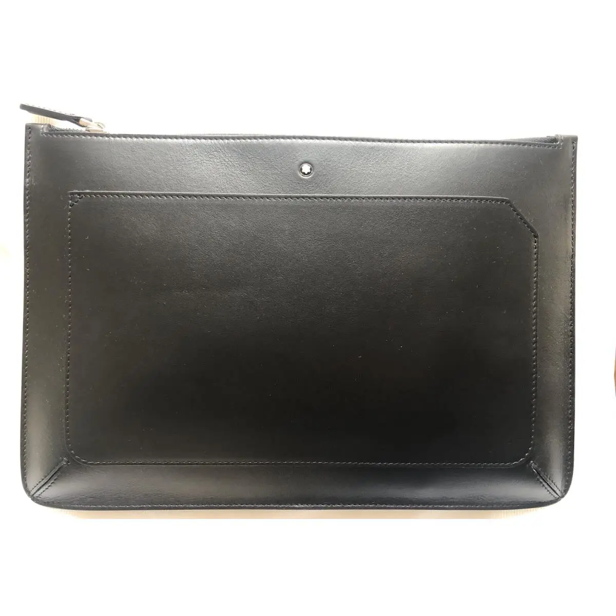 Montblanc Meisterstück Double Zipper Urban Leather Clutch Purse Hand Bag 114334