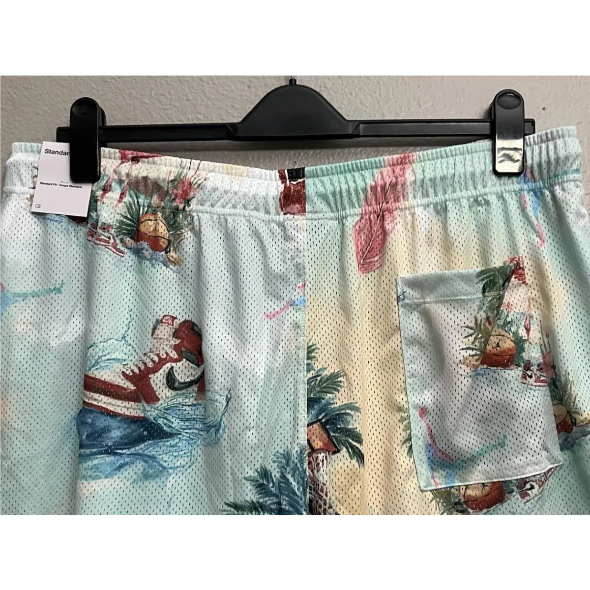 Nike clothing - Nike Jordan Essentials Printed Mesh Shorts - IB3012-133 - Sail (UPC: 197864006351) 4