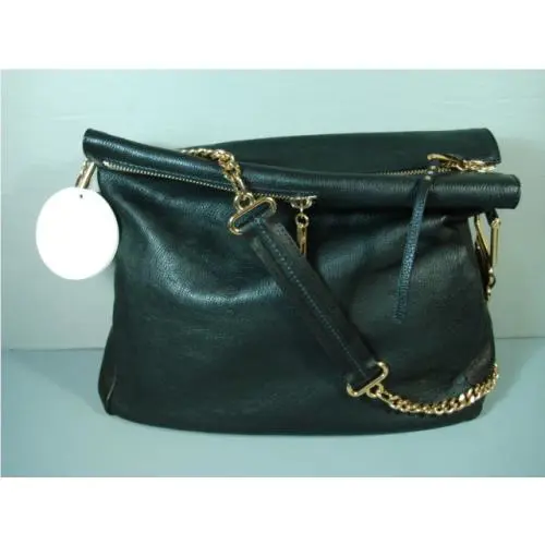 Chloe XL Vanessa Black Leather Handbag Shoulder Bag Cross Body Purse